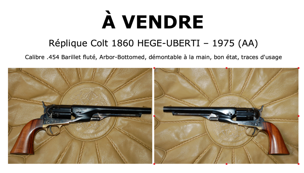 Réplique COLT 1860 